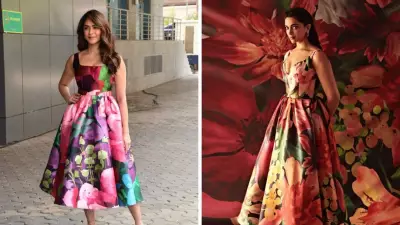 Floral Midi Dresses: Mrunal Thakur and Deepika Padukone's Fashion Statement