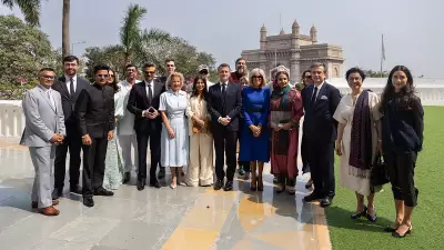 French President Macron Hosts Bollywood Stars Over Indian Lunch in Mumbai