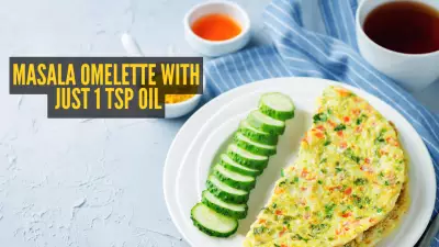 Healthy Masala Omelette Recipe: Make It with Just 1 Tsp of Oil