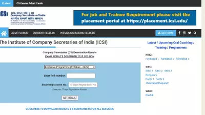 ICSI CS Executive Result 2025 Declared: Check and Download Scorecard Now