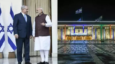 Israel Prepares Grand Welcome for PM Modi, Parliament Lit in Indian Tricour