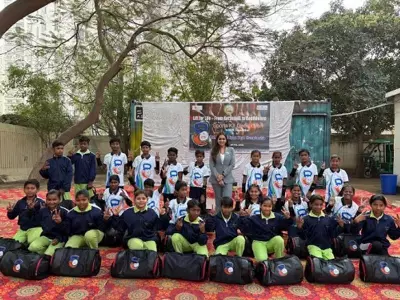 M3M Foundation Empowers Young Athletes with Sports Kits at SSST College Shirdi