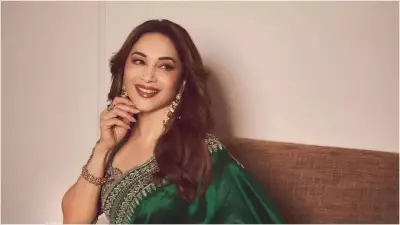 Madhuri Dixit Mesmerizes Mumbai with Iconic Dance, Unveils New Series 'Maa Behen'