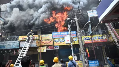 Massive Fire in Bengaluru's Chickpet Area Destroys 32 Shops
