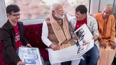 PM Modi Inaugurates Meerut Metro, Engages with Students on Namo Bharat Train
