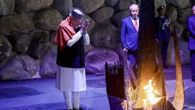 PM Modi Visits Yad Vashem Memorial, Honors Holocaust Victims in Israel