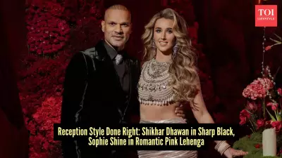 Shikhar Dhawan and Sophie Shine Embrace Subtle Luxury in Manish Malhotra Wedding Attire