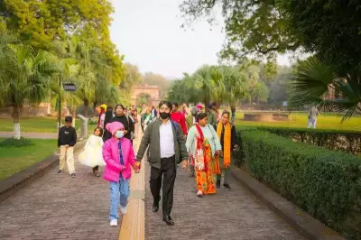 UP Tourism's Special 'Lucknow Darshan' Bus Tour Brings Joy to Cancer Patients