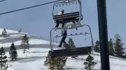 12-Year-Old Snowboarder's Terrifying Chairlift Fall at Mammoth Mountain Caught on Video