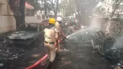 32 Seized Vehicles Destroyed in Major Fire at Bengaluru's Banaswadi Police Station