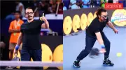 Aamir Khan Recovers Swiftly After Slipping at Pickleball Exhibition Match in Mumbai