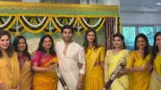 Allu Sirish's Wedding Festivities Begin with Traditional Pasupu Ceremony