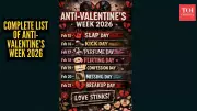 Anti-Valentine's Week 2026: Full List of 7 Days from Slap Day to Breakup Day