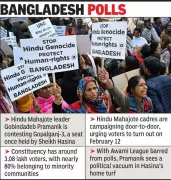 Bangladesh's Hindu Mahajote Aims to Fill Political Void in Gopalganj-3 Seat