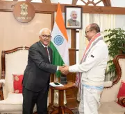 BJP MLA Khemchand Arrives in Manipur for Swearing-in Ceremony Preparations