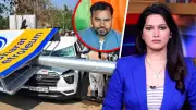 CCTV Footage Shows High Mast Pole Collapse Killing SP Leader in Pratapgarh