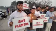 Chandigarh Congress Holds Candle March Protesting Youth Leader's Arrest