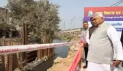 CM Nitish Kumar Inspects Patna Drainage Projects, Urges Swift Completion