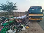 Coimbatore Panchayat Fines Truck Rs 10,000 for Illegal Garbage Dumping and Burning