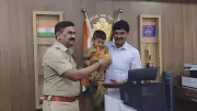 Davanagere SP Fulfills Cancer-Stricken Boy's Dream to Become Police Officer