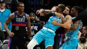 Detroit Pistons vs Charlotte Hornets Game Erupts in Brawl, Four Players Ejected