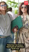 Dimple Kapadia & Twinkle Khanna Set Airport Fashion Goals with Timeless Style