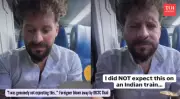 Foreign Traveler's Viral Video Praises Indian Train Food, Showcases IRCTC Hospitality