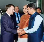 French President Macron Takes Surprise Morning Run on Mumbai's Marine Drive