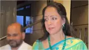 Hema Malini Smiles in Public for First Time Since Dharmendra's Death