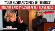 Hillary Clinton Ends Press Conference Abruptly Over Maxwell Wedding Question