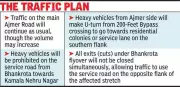 Jaipur's Ajmer Highway Faces 3-Month Traffic Disruption for Drainage Project