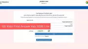JEE Main Final Answer Key 2026 Released: Download Link and Steps