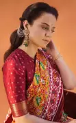 Kangana Ranaut Stuns in Patola Saree at Rising Bharat Summit 2026
