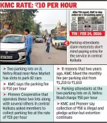 Kolkata Parking Fee Dispute: Agencies Defy KMC, Charge Up to Rs 50 Per Hour