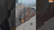 Major Road Collapse Near Attibele Disrupts Bengaluru-Hosur Traffic on NH-44