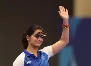 Manu Bhaker's Heartbreaking Shoot-Off Loss at Asian Championship; India Wins Team Gold