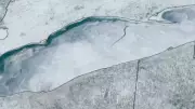 Massive 80-Mile Ice Crack Splits Lake Erie, Visible from Space
