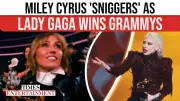 Miley Cyrus Sparks Grammys Controversy By Not Standing For Lady Gaga's Win