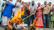 MP Traffic Cop Injured in Congress Protest Effigy Burning; Investigation Launched
