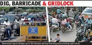 Nagpur's Sakkardara Flyover Junction Becomes Traffic Nightmare Amid Road Construction