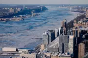 NASA Satellite Captures Frozen Hudson River as Arctic Cold Grips New York