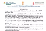 NTA Releases CUET PG 2026 Subject-Wise Exam Schedule: March 6-27 Dates