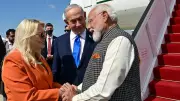 PM Modi Arrives in Israel for Historic Bilateral Talks with Netanyahu