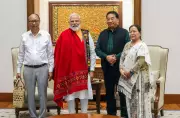 PM Modi Meets New Manipur CM Khemchand Singh and Deputies in Delhi