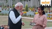 PM Modi Savors Chhattisgarh's Thethri and Khurmi at Pariksha pe Charcha Event