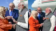PM Modi's Saffron Coordination with Israeli First Lady Highlights Warm Welcome in Tel Aviv