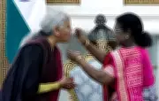 President Murmu Offers Dahi Cheeni to FM Sitharaman Ahead of Budget Speech