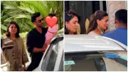 Ranbir Kapoor, Alia Bhatt Attend Wedding with Daughter Raha in Mumbai