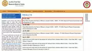 RBI Releases Phase-II Results for Officer Grade B (DR) Exam 2025