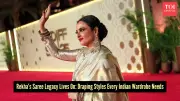 Rekha's Iconic Saree Draping Styles: A Masterclass in Timeless Elegance
